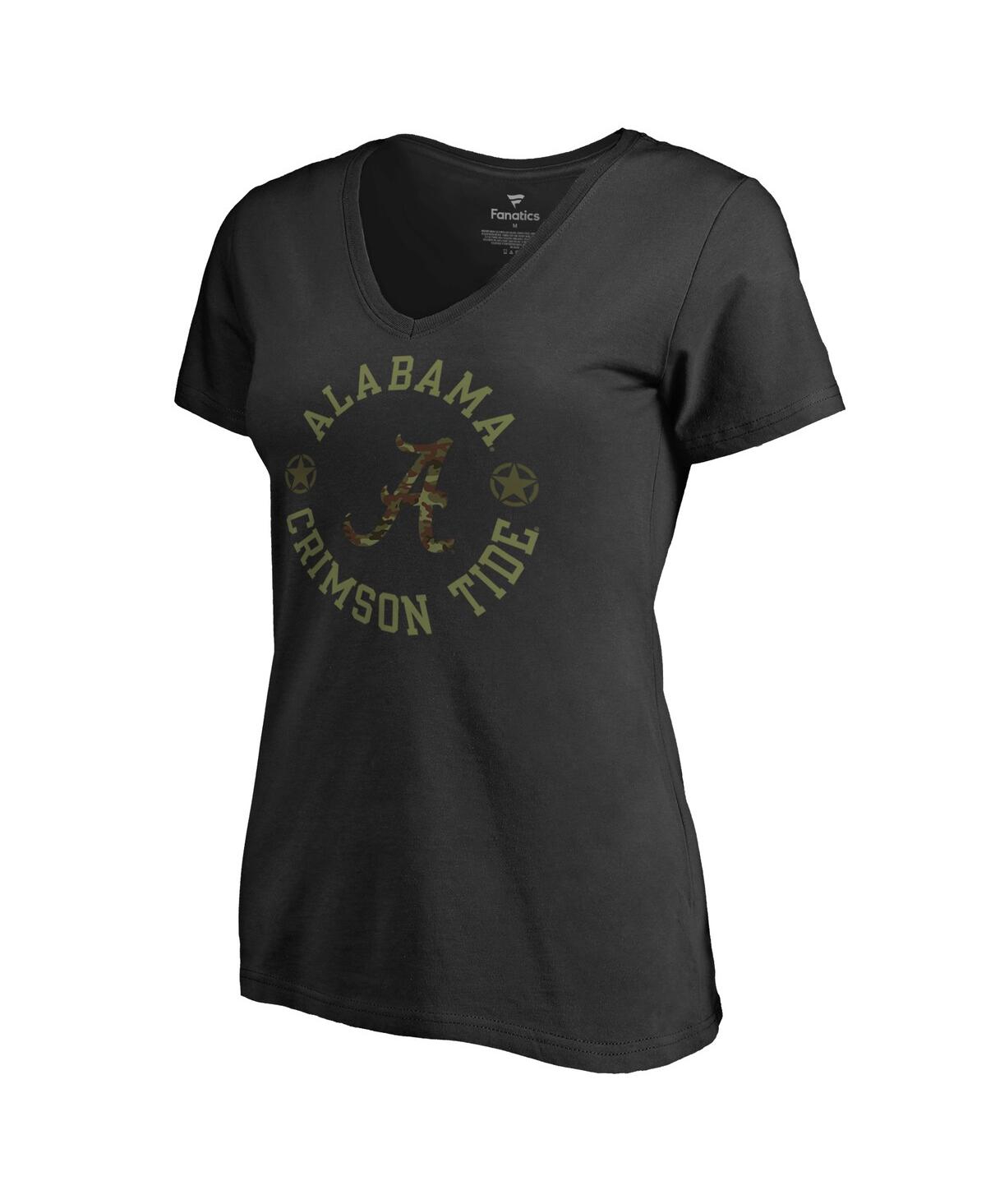 Fanatics Mto Label Women's Black Alabama Crimson Tide Liberty T-shirt In Black