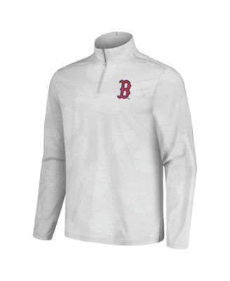 Men's Gray Boston Red Sox Delray Frond IslandZone Half-Zip Jacket