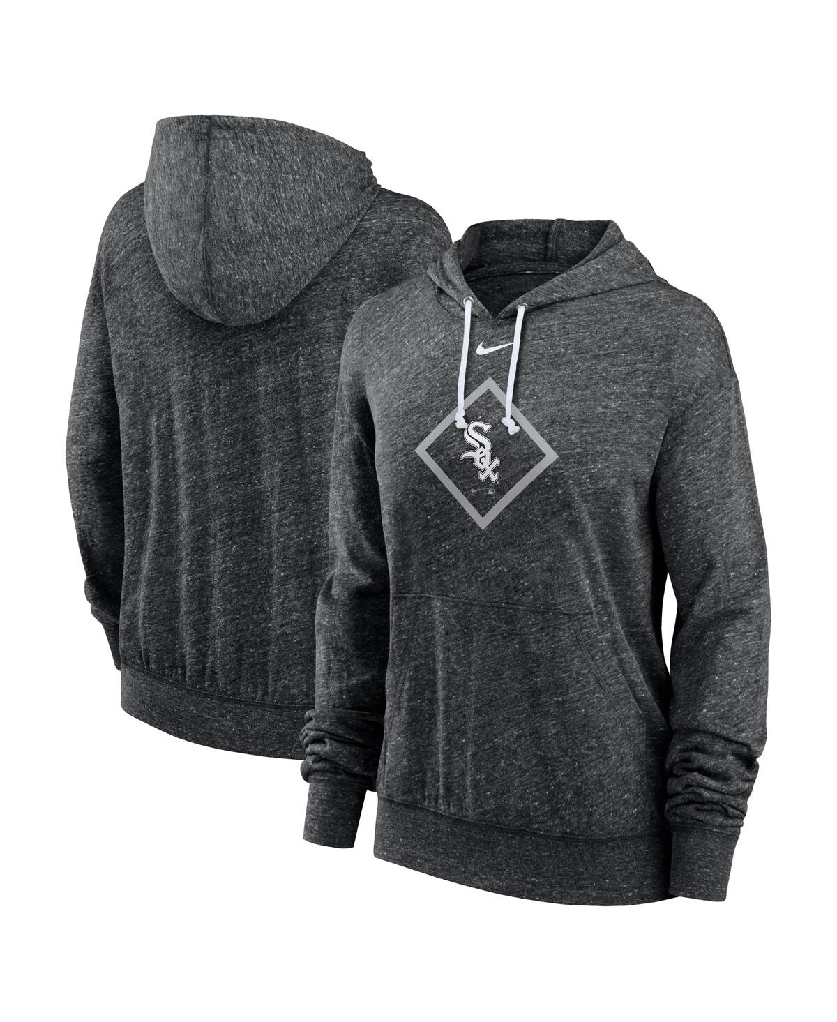 Nike Women's Black Chicago White Sox Diamond Icon Gym Vintage Lightweight Hooded Top