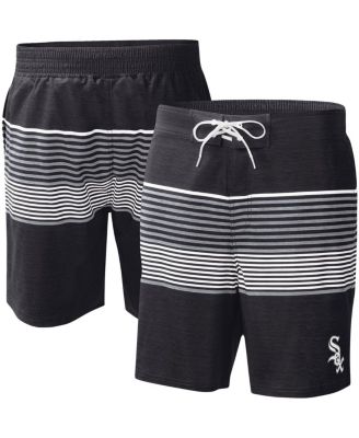 G-III Sports by Carl Banks - Men's Black Chicago White Sox Coastline Volley Swim Shorts