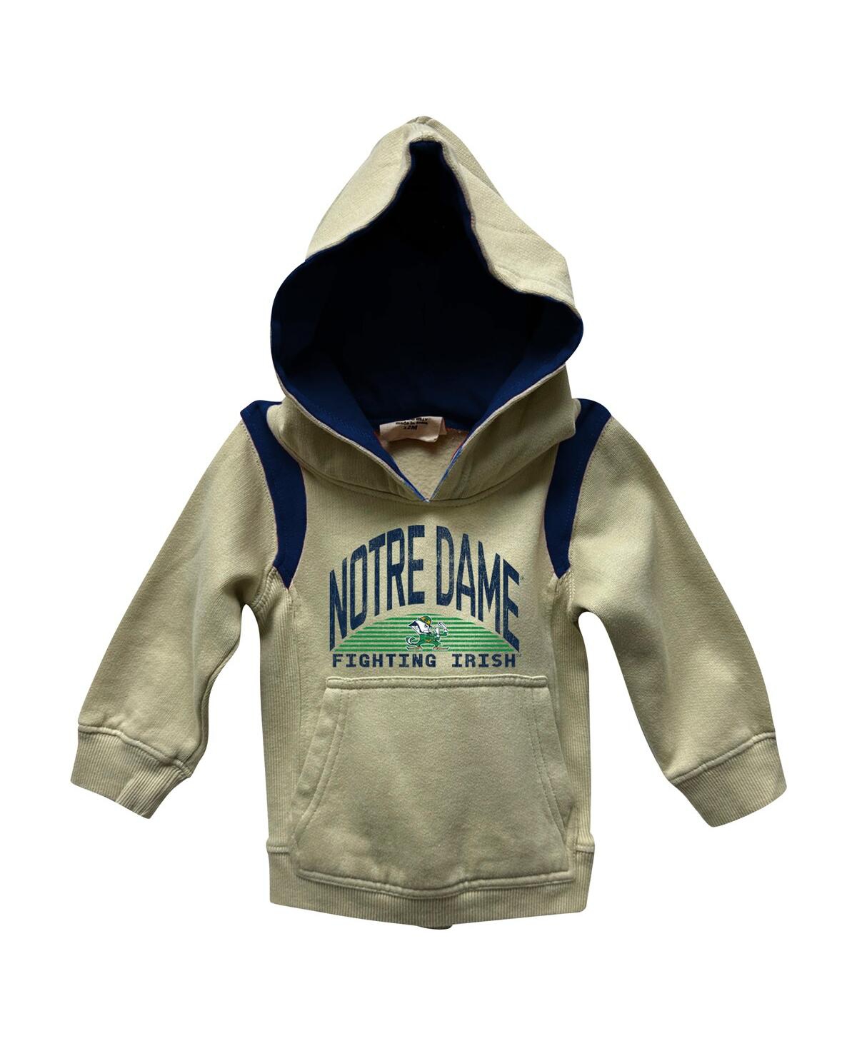 Wes & Willy Baby Boys And Girls Notre Dame Fighting Irish Color Block Pullover Hoodie And Sweatpants Set In Black