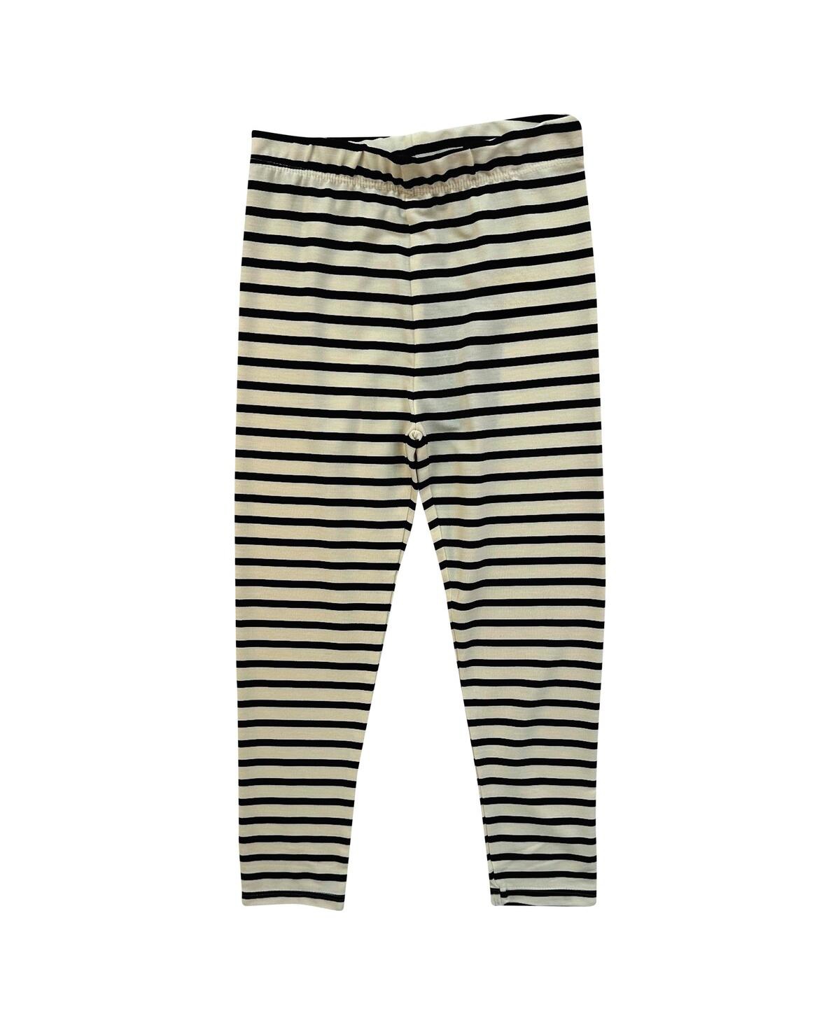 Wes & Willy Baby Boys And Girls Michigan Wolverines Long Sleeve Top And Striped Tri-blend Leggings Set In Black