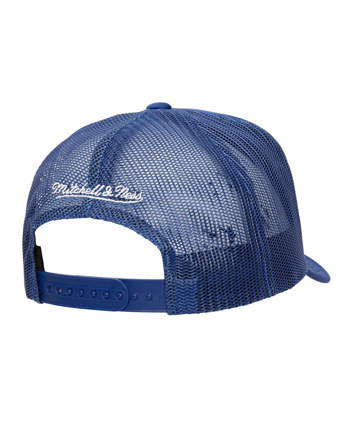 Mitchell & Ness Men's Royal Philadelphia 76ers Core Evergreen Otc Trucker Adjustable Hat In Blue