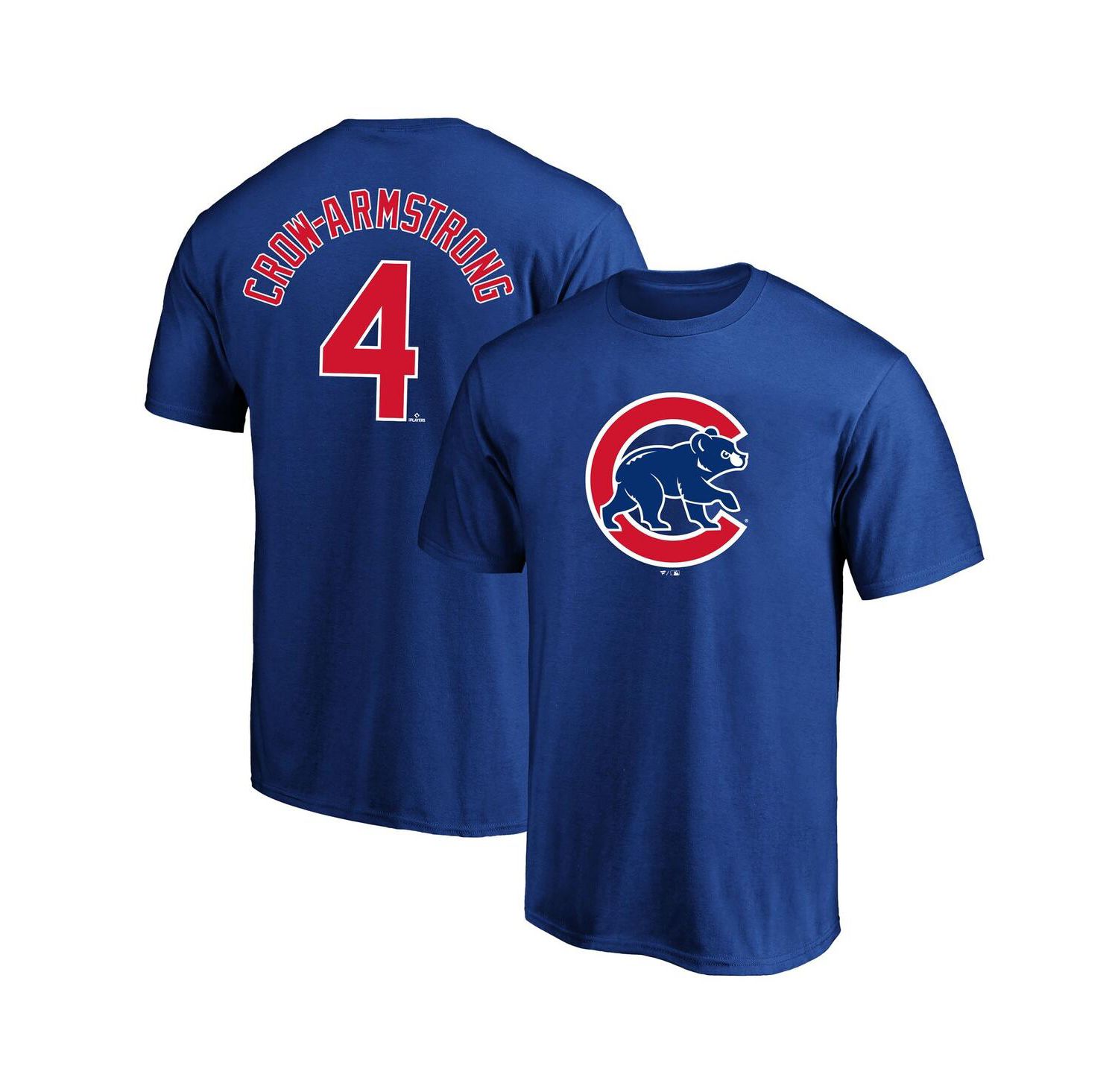 Men's Pete Crow-Armstrong Royal Chicago Cubs Big & Tall Name & Number T-Shirt