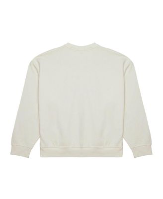 Women's Cream Seattle Seahawks Throwback Logo 3.0 Pullover Sweatshirt