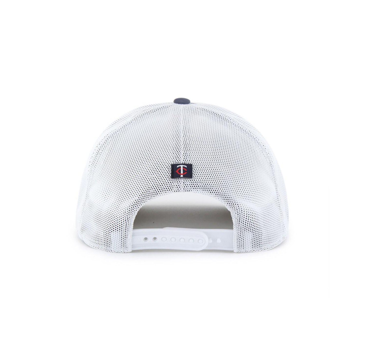 Men's Navy/White Minnesota Twins Scratch Adjustable Trucker Hat