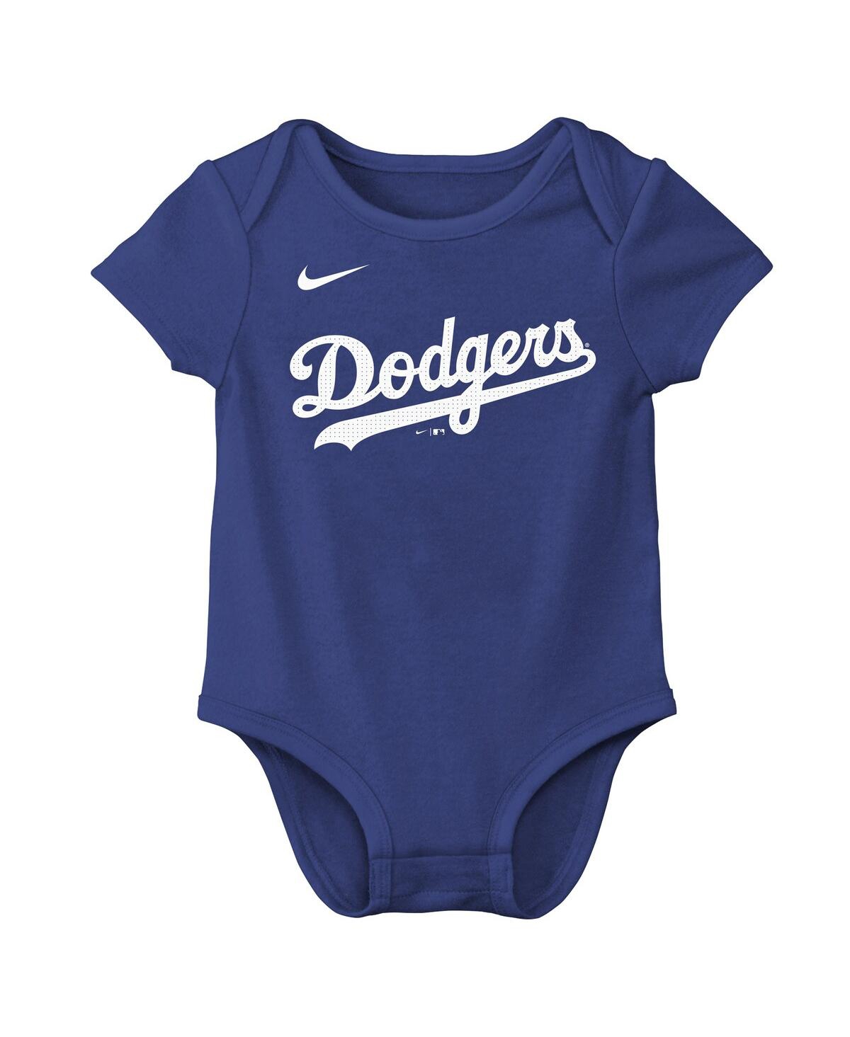 Nike Baby Boys And Girls Shohei Ohtani Royal Los Angeles Dodgers Name Number Fuse Bodysuit In Blue