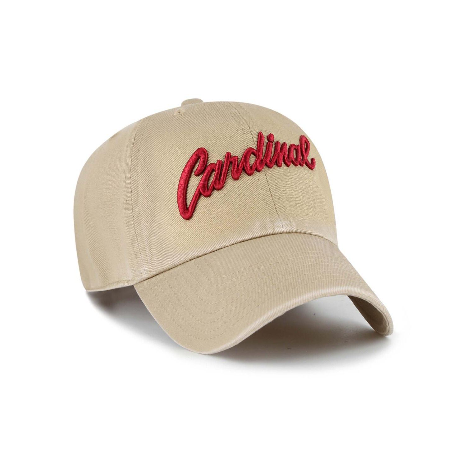 Men's Khaki Stanford Cardinal Clean Up Adjustable Hat