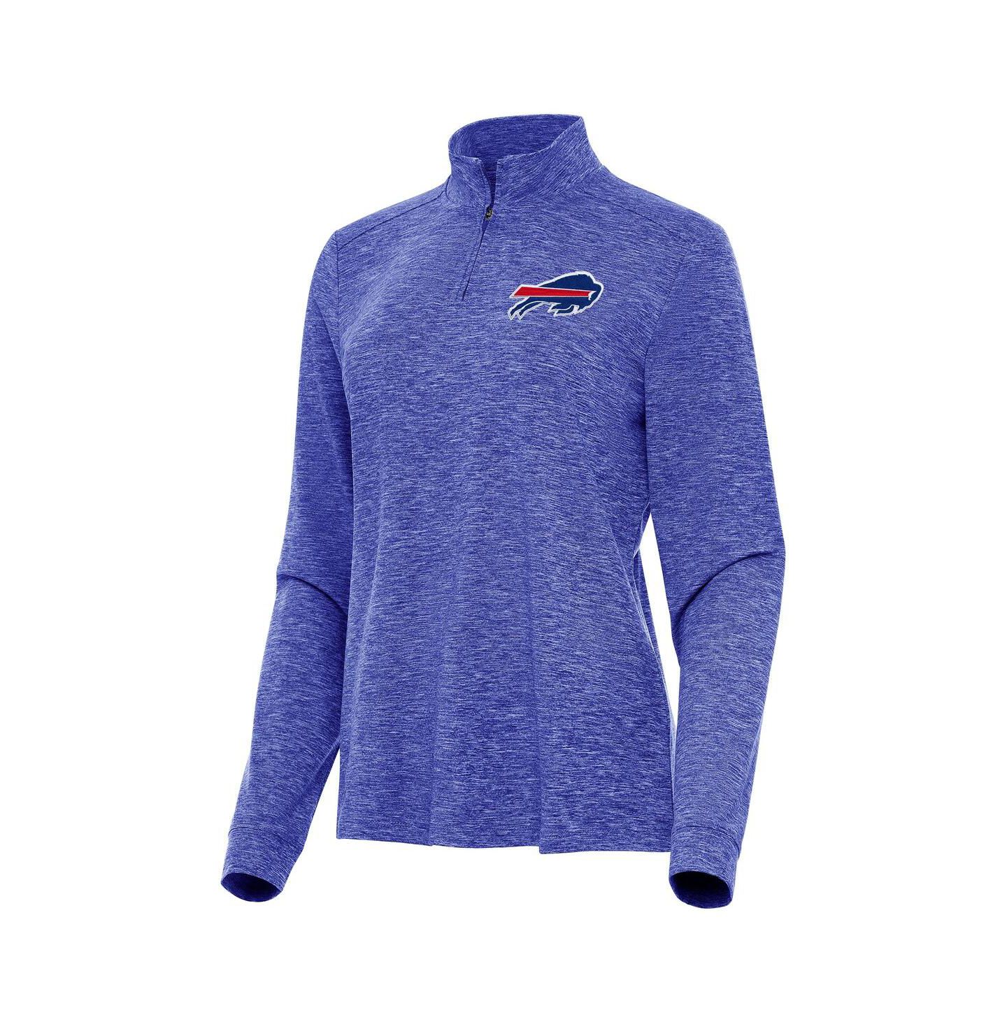 Женская куртка Antigua Heather Royal Buffalo Bills Mentor Quarter-Zip — фото 1