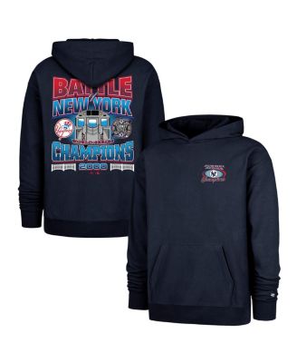 '47 Brand - Men's Navy New York Yankees 2000 World Series Champions Showcase Backer Pullover Hoodie