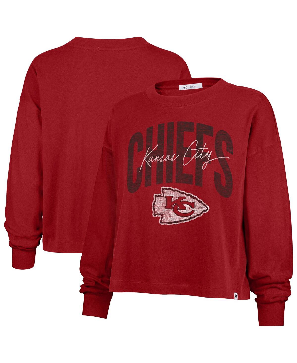 47 Brand '47 Red Kansas City Chiefs Muse Sydney Long Sleeve T-shirt In Red