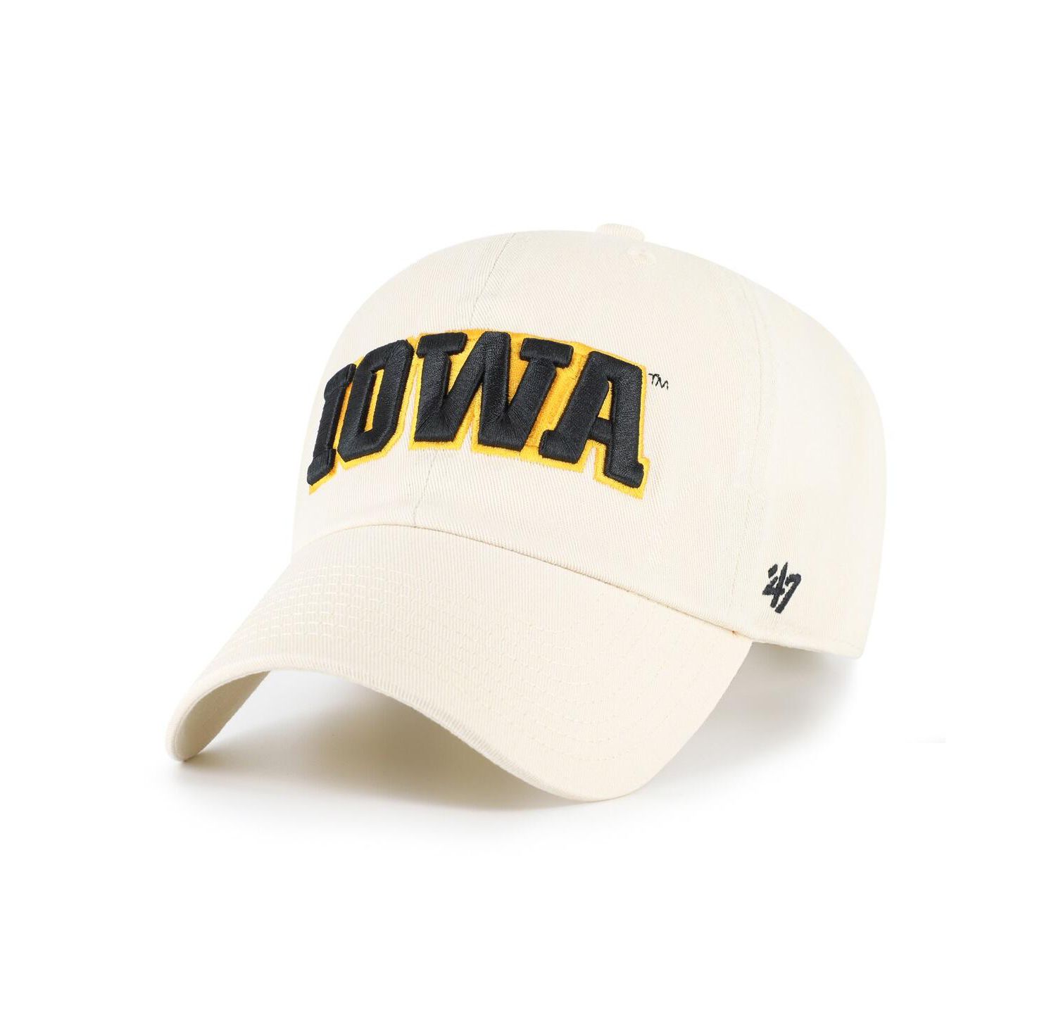 Men's Sand Iowa Hawkeyes Clean Up Adjustable Hat