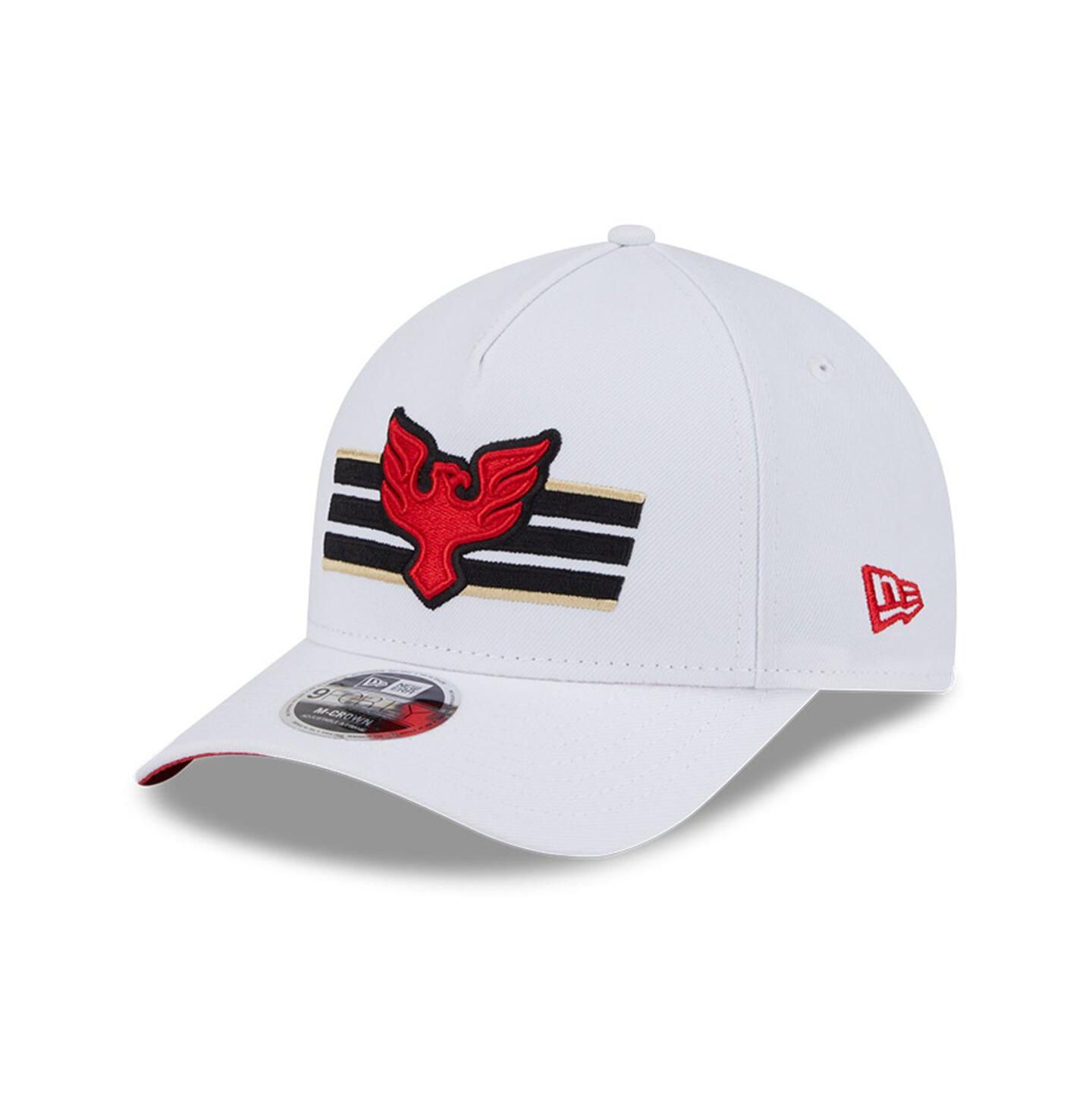 Мужские головные уборы New Era White D.C. United 2025 Jersey Hook 9FORTY M-Crown Adjustable Hat — фото 1