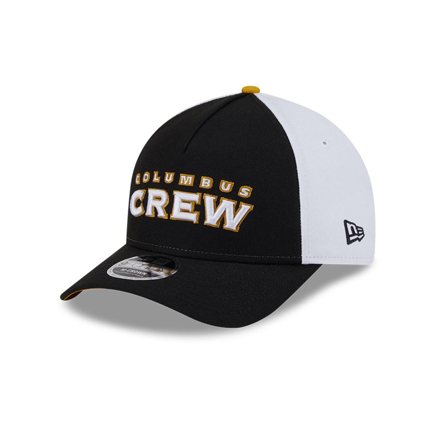 Men's Black/White Columbus Crew 2025 Jersey Hook 9FORTY M-Crown Adjustable Hat