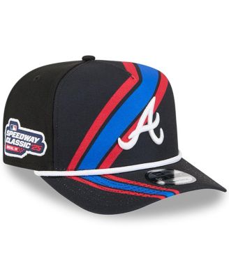 New Era - Men's Black Atlanta Braves 2025 MLB Speedway Classic Fashion Pack A-Frame 9FIFTY Snapback Hat