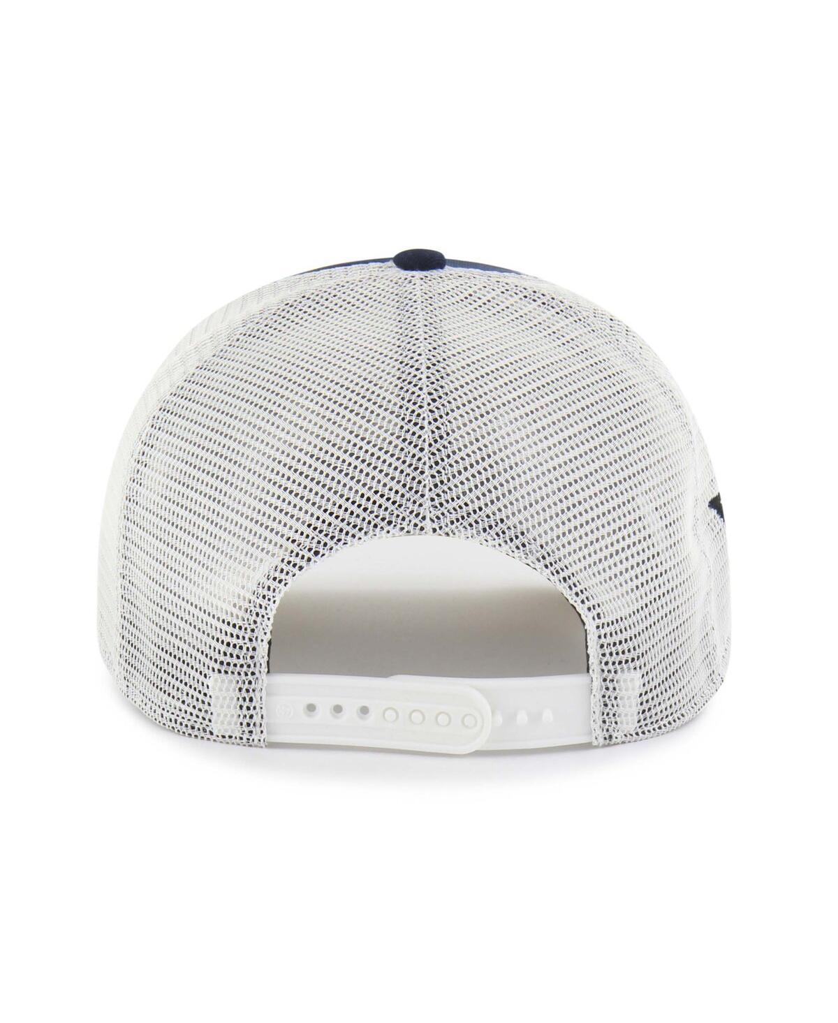 47 Brand Men's And Women's Navy Uconn Huskies Contemporary Basics Foundation Trucker Hitch Adjustable Hat In Blue