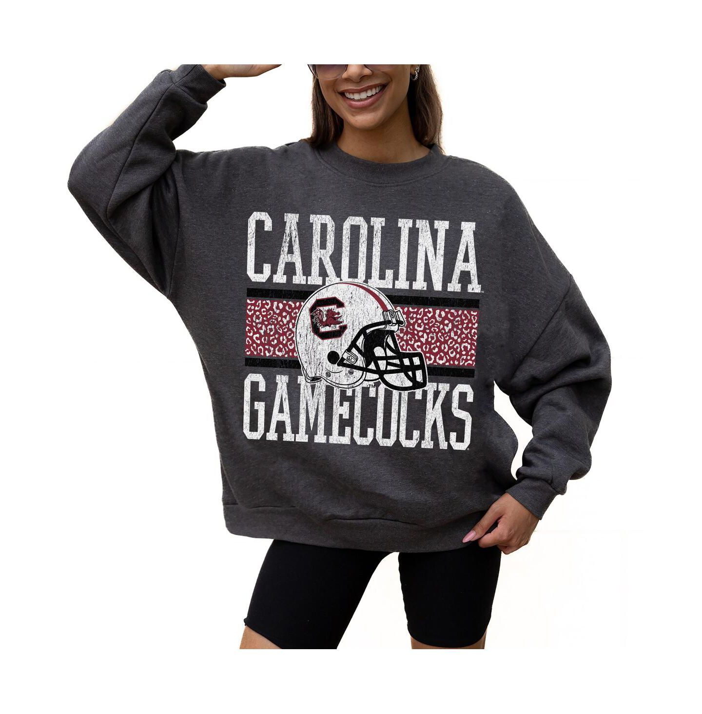 Женская толстовка Gameday Couture Charcoal South Carolina Gamecocks Premium Fleece Pullover — фото 1