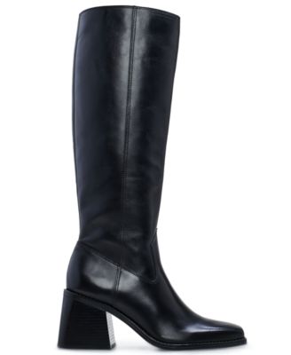 Womens's Sangeti Block-Heel Wide-Calf Knee-High Boots