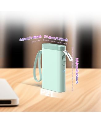 POLONO Label Maker Machine with Tape, P21-A Bluetooth Label Printer, Wireless Mini Label Makers with Multiple Templates for Organizing, Office, Home