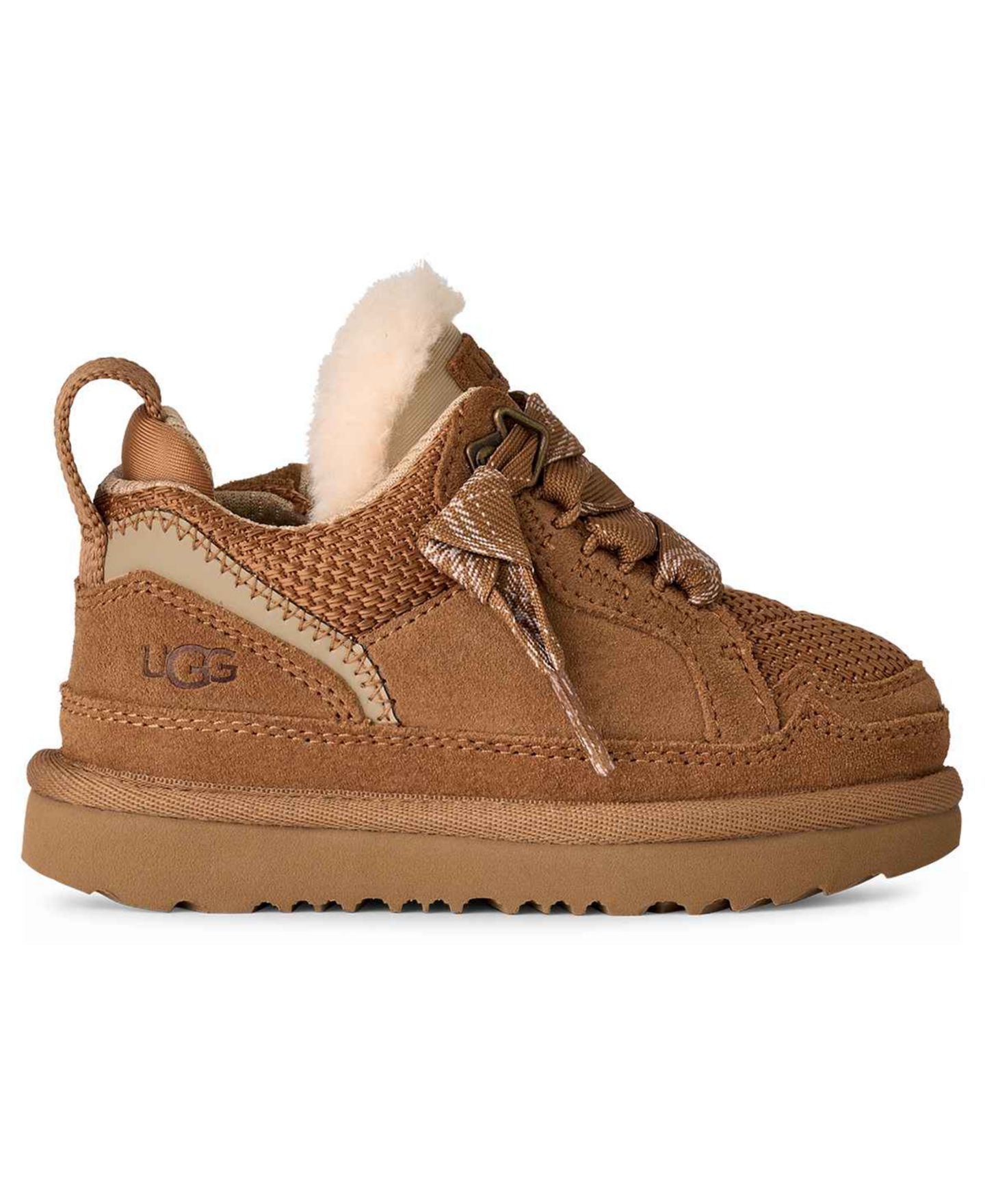 Кроссовки UGG® Lowmel Lace-Up Sneakers для девочек, цвет: Каштановый — фото 2
