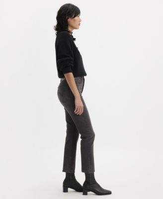 Women's Wedgie Straight-Leg High Rise Cropped Jeans