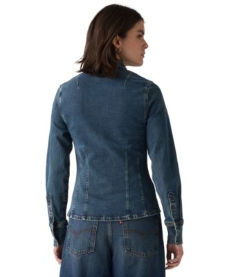 Premium Women's Long Sleeve Shaped Shirt