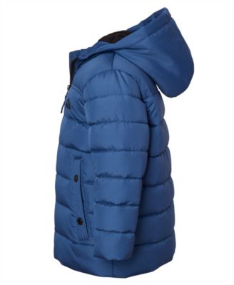 Big Boys' Ripstop Mini Puffer Jacket with Beanie