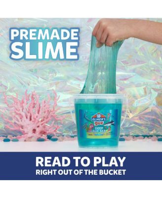 Gue Slime Bucket Variety Pack – 3 Themes: Glassy Clear, Deep Gue Sea & Space Adventure; 3 Buckets w/ Slimes & 12 Add-Ins, 1 Ct.