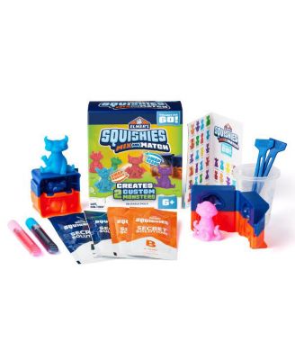 Squishies DIY Craft Kit Bundle: Mix & Match Characters & Glow-in-the-Dark Mystery Squishy Toys – Kids Activity Kits, 25 Pieces Total