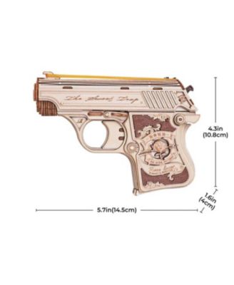 3D Puzzles Mini Shot Firing Mechanism Assault Mechanical DIY Model Kit Toy for Teens Boys Gift, Multicolored, 5.7"1.6"4.3