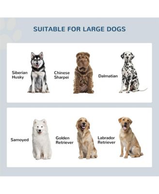 44in-L Gray Elevated Dog Bowls Storage Cabinet Raised Dog Bowl Stand Feeding Station