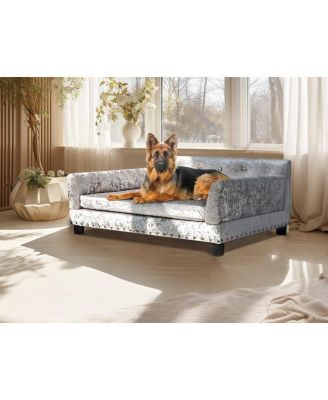 Large Dog Cat Pet Elevated Raised Bed Sofa for All Breed Super Soft Mat Pad