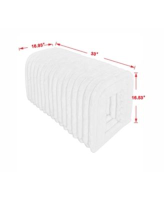 17 in. Storage Bench Pet Supplies Corduroy Bench Cat's nest to hide in Black