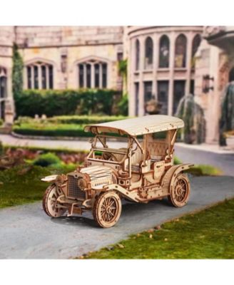 3D Wooden Puzzle Vintage Car 1:15 Scale Exquisite Wood Craft Kit Gift for Adults Desk Toys Gift for Boys/Girls, 7.5"3.6"4.5
