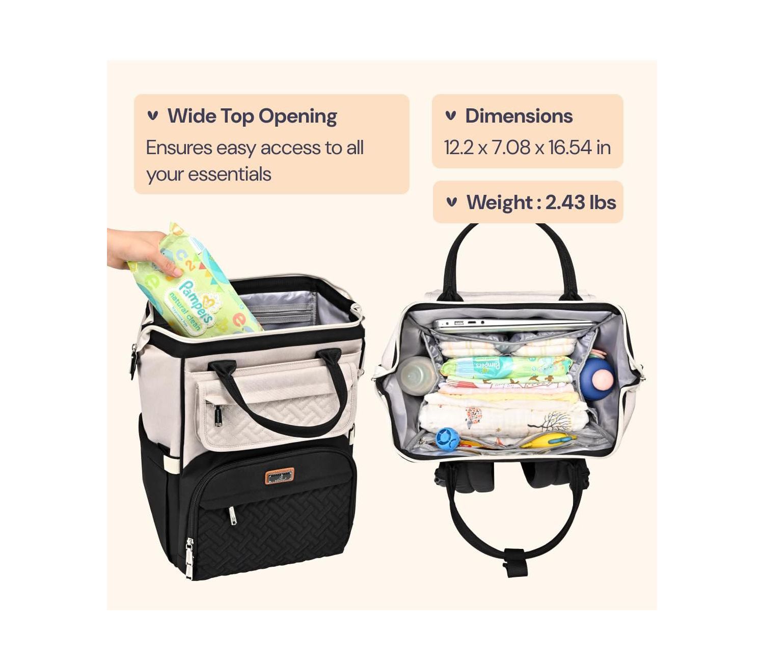 Kids Diaper Bag Backpack Ultimate Bag Versatile Diaper Bag for Modern Parents
