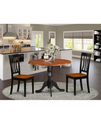Dining set - 3 Pcs with 2 Wooden Chairs
