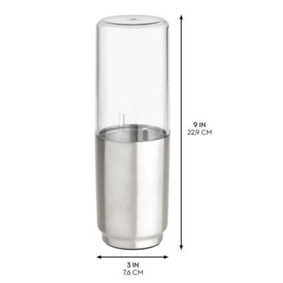 Stainless Steel Toothbrush Organizer with Cover