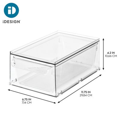 Stackable Storage Drawer for Fridge, Pantry, or Under Kitchen Sink - Clear
