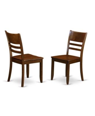 5 Pc with 2 drop leaves and 4 Wood Kitchen Chairs in Espresso