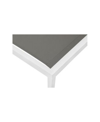 Nizuc Grey Mesh Water Resistant Fabric Outdoor Patio Chaise Lounge Chair