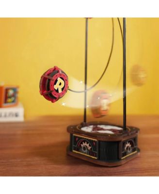 3D Puzzle Wooden Model with Aircraft Theme, DIY Pendulum Toy for Kids Adults, Red, 5.7"6.7"12.4