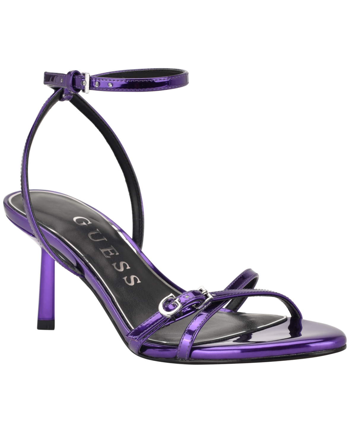 Guess Women's Connee Strappy Stiletto Dress Sandals In Purple