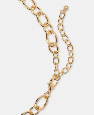 Pav&eacute;, Bead & Imitation Pearl Charm Necklace, 16" + 3" extender, Macy's Exclusive