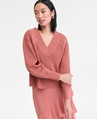 Women's Directional Ribbed Sweater, Macy's Exclusive