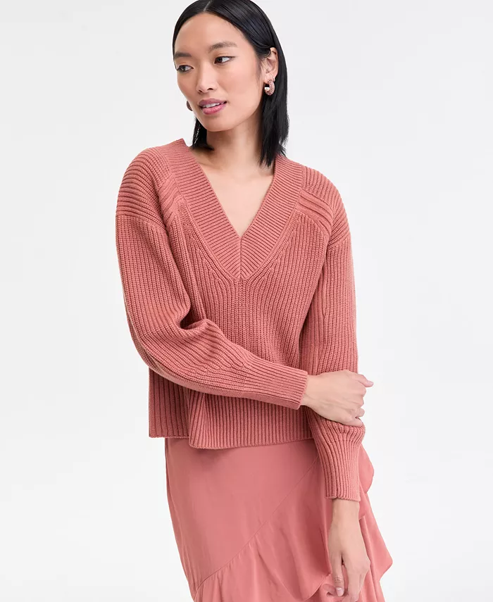 Women's Directional Ribbed Sweater - thumbnail 7