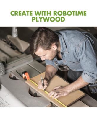 3D Puzzles Plywood Sheets for Laser Cutting, Engraving Wood Burning, Thin Unfinished Wood Boards for Craft, Multicolored, 11.81"16.54"0.79"