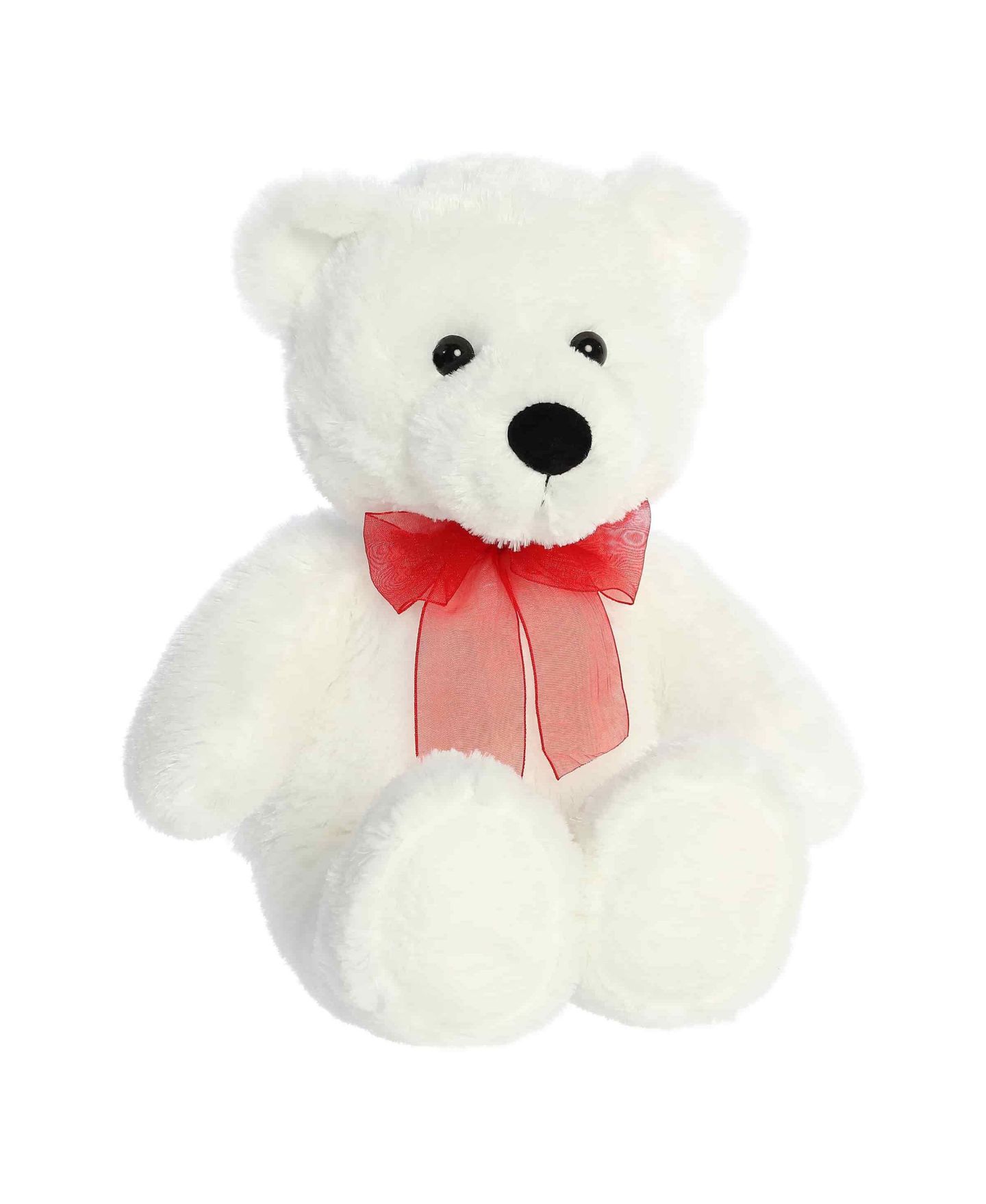 Детская мягкая игрушка Aurora Medium Bear Plush, 11.5", цвет: Белый — фото 2