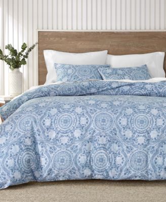 Lyra Medallion 3-Pc. Duvet Cover Set, Full/Queen, Macy’s Exclusive