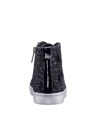 Big Girls Glitter High Top Sneakers