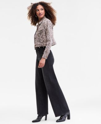 Women's High-Rise Wide-Leg Jeans, Macy's Exclusive